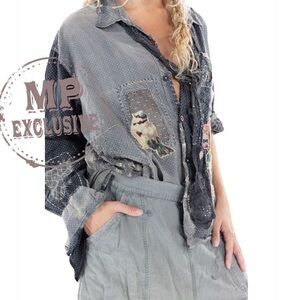 Magnolia Pearl - Polka Dot Adison Workshirt - OS - NWT